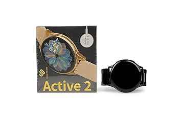Active 2 Smart Watch - 1.8” HD Touch Display, Bluetooth Calling, Heart Rate & SpO₂ Monitor, GPS, IP67 Waterproof, Black Metal Band | SKU-W5