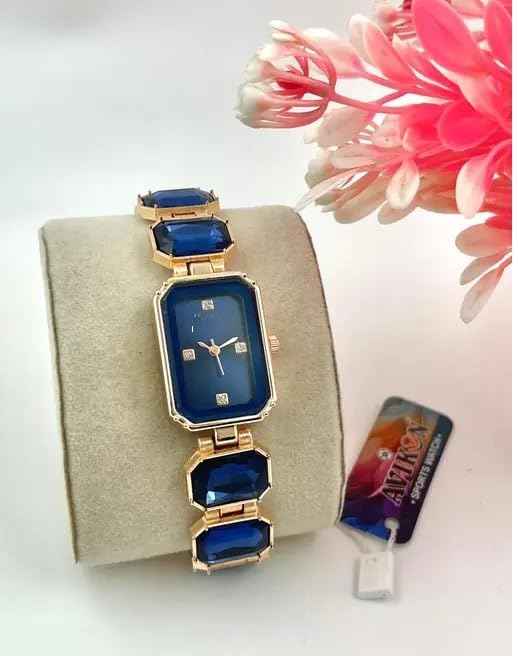 Luxury Women’s Watch with Crystal Bracelet | Rose Gold Octagon Dial | Elegant Dress Watch for Girls & Ladies Gift