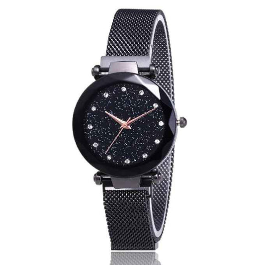 Analog Girl's Watch with Black Dial & Strap | Premium Stylish Timepiece for Girls & Women
