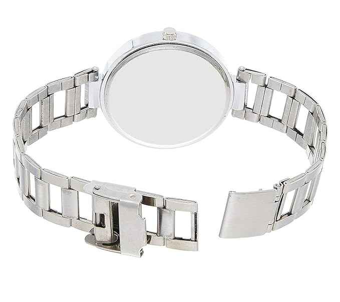 Women’s Fashion Analog Watch – Silver Bracelet & Round Quartz Dial | Perfect for Casual & Daily Wear