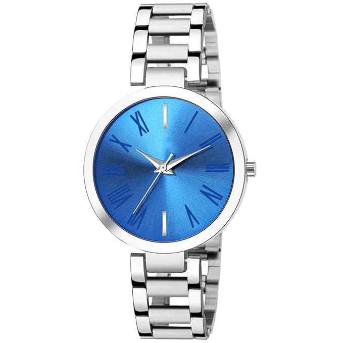 Women's Fashion Analog Watch - Stylish Silver Bracelet & Round Quartz Dial for Casual and Daily Wear