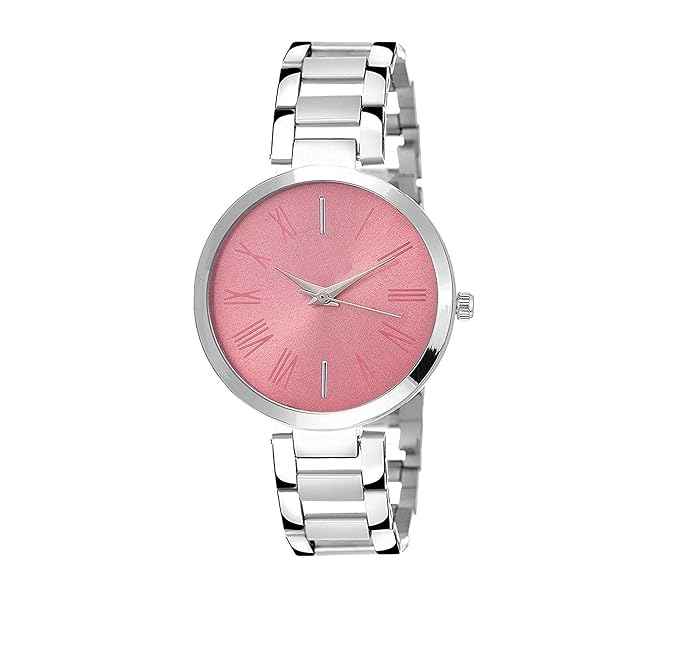 Women's Fashion Analog Watch - Silver Bracelet & Round Quartz Dial for Casual Use