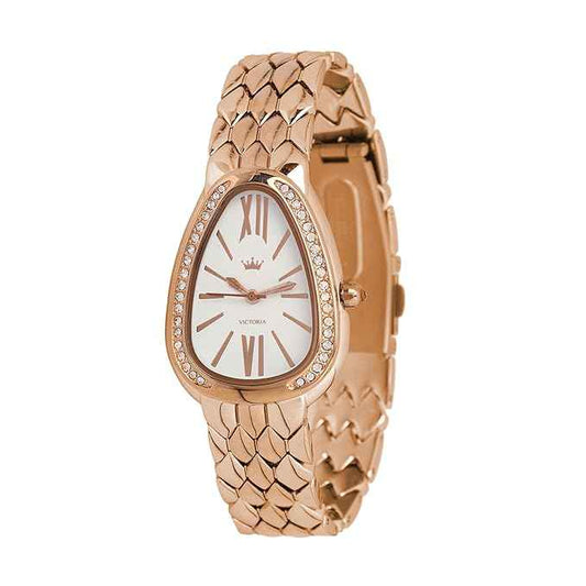 Fashionable Ladies Waterproof Watch - Elegant Analog Quartz Design in Rose Gold - Perfect Gift for Women