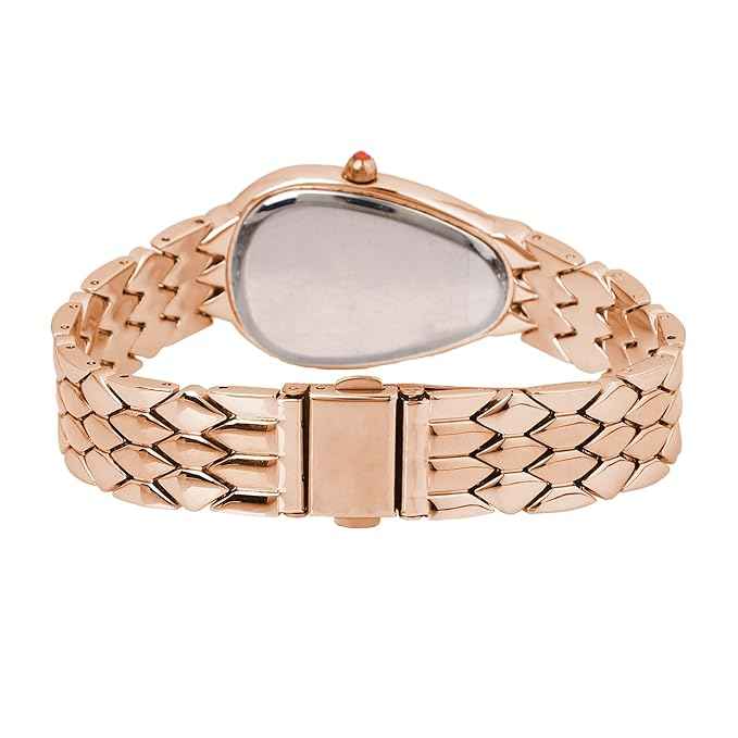 Fashionable Ladies Waterproof Watch - Elegant Analog Quartz Design in Rose Gold - Perfect Gift for Women