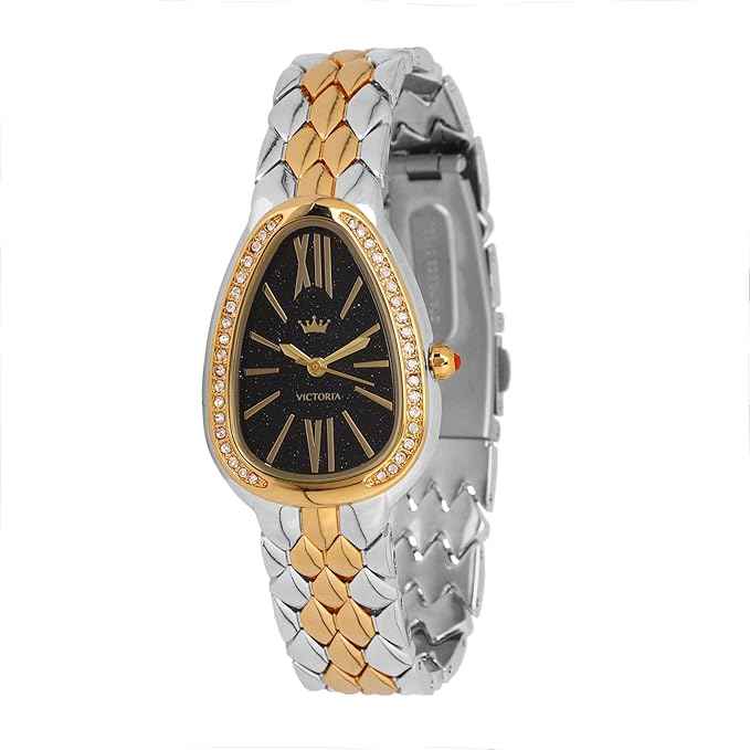 Fashionable Ladies Waterproof Watch - Elegant Gold-Silver Analog Quartz Design, Perfect Gift for Women