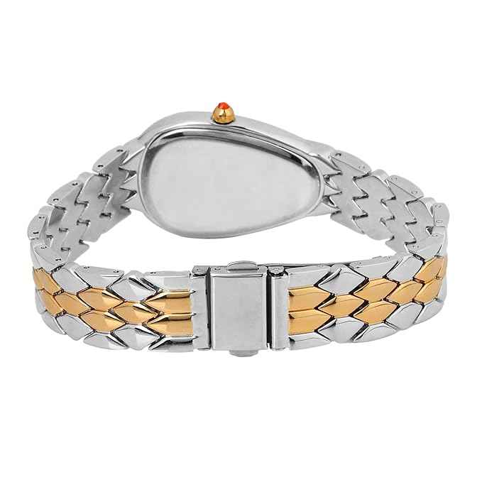 Fashionable Ladies Waterproof Watch - Elegant Gold-Silver Analog Quartz Design, Perfect Gift for Women