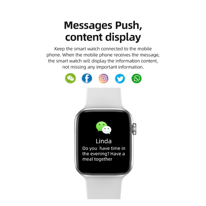 Fitpro T500 Smart Watch 44MM | Bluetooth Call, Music Player, Heart Rate Monitor – iOS & Android (Black) |SKU-W3 - Impwatch