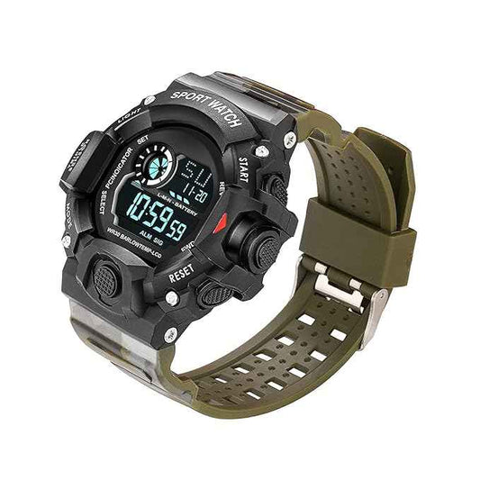 Digital Sports Watch for Men - Rugged Multi-Function Outdoor Watch with Countdown Timer, Alarm & WR30 Water Resistance | SKU-W18