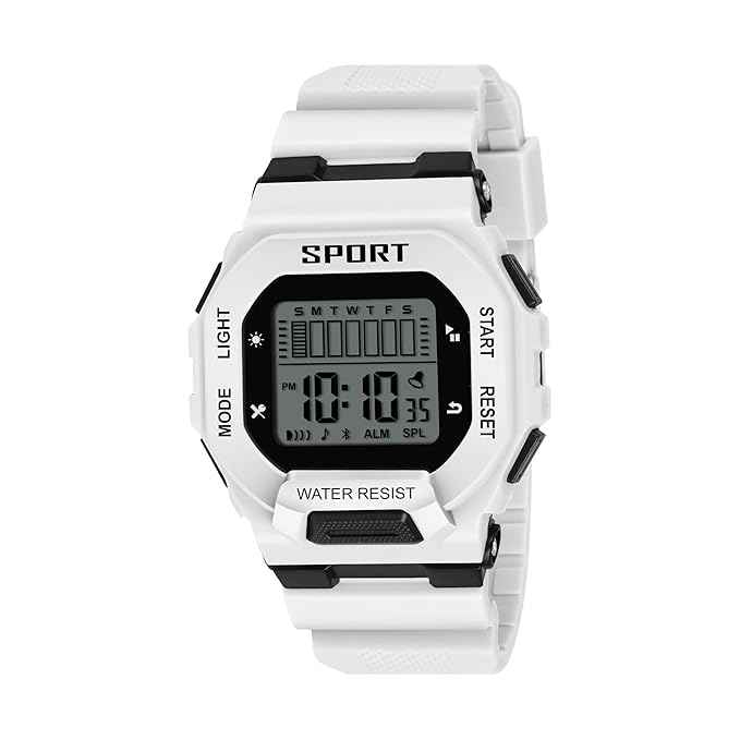 Sportz Digital Silicone Strap Children's Digital Sports Watch | Waterproof LED Wristwatch for Boys & Girls | Durable & Comfortable Kids Watch | SKU-W25