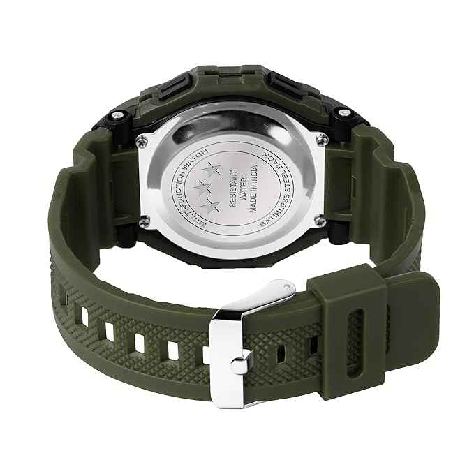 Sportz Digital Sports Watch for Kids | Waterproof LED Silicone Strap Watch for Boys & Girls | Durable & Comfortable Kids Wristwatch (Green) | SKU-W28