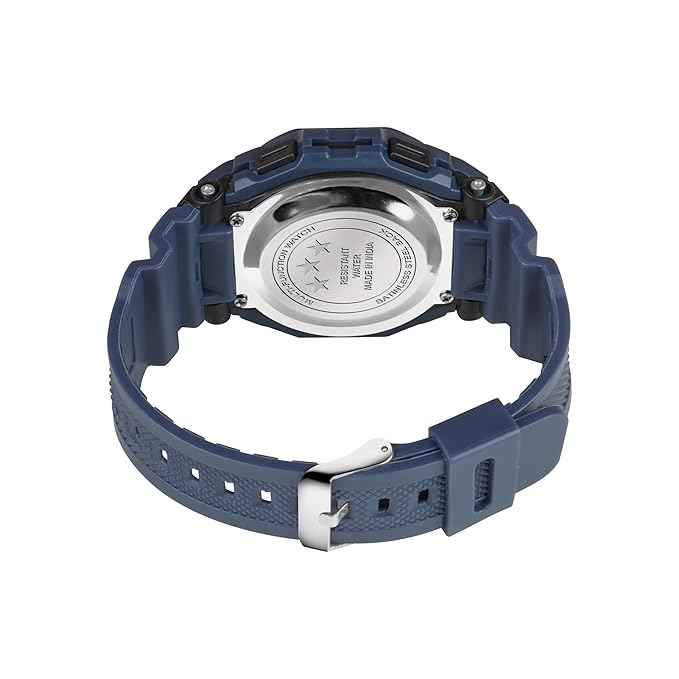 Sportz Digital Silicone Strap Kids Digital Sports Watch - Waterproof LED Wristwatch for Boys & Girls (Blue) | SKU-W27