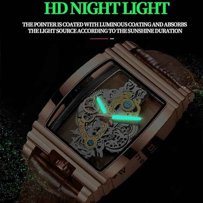 Double-Sided Heart Analog Watch for Men - Waterproof Stainless Steel Quartz, SKU-W21